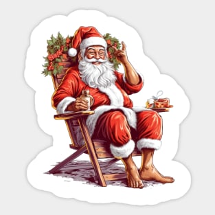 Funny Santa Claus #3 Sticker